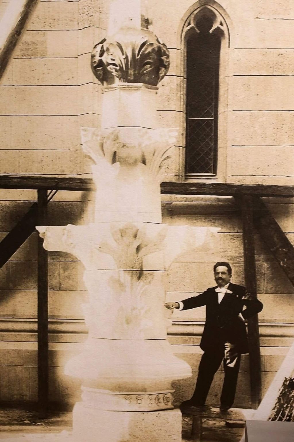 Katedrala u gradnji, vrh tornja katedrale, oko 1898. godine A
